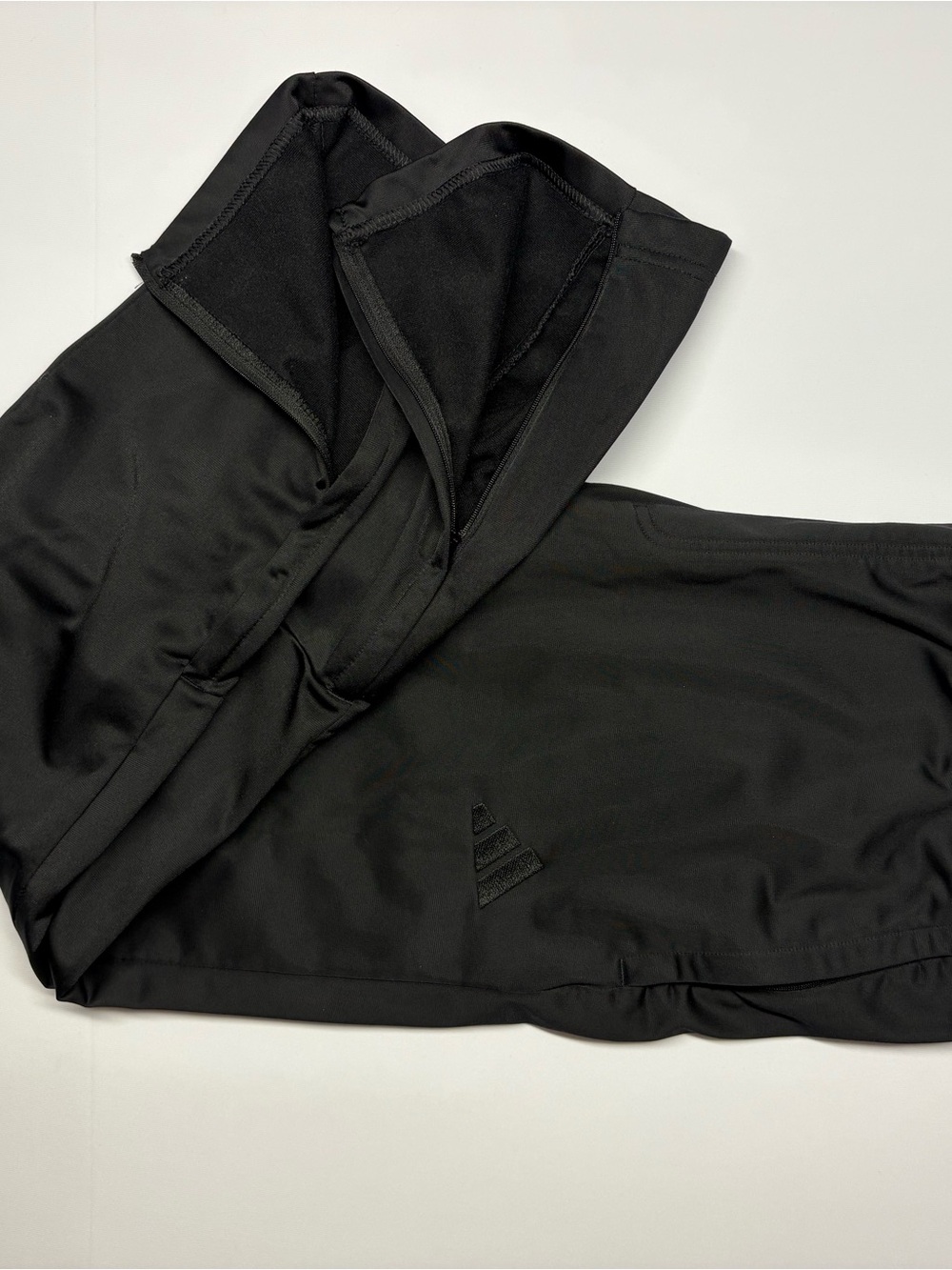 adidas Black Athletic Joggers with Ankle Zips - Picture 3 of 4